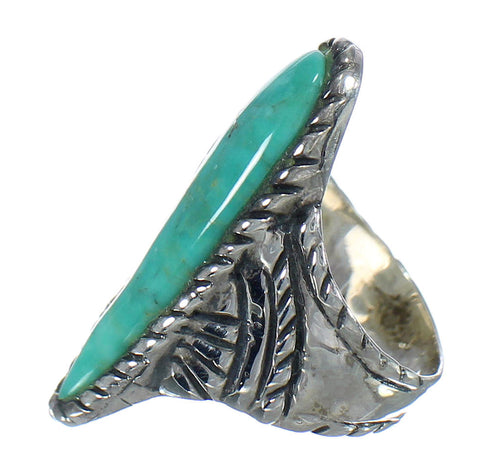 Southwest Sterling Silver And Turquoise Ring Size 6-3/4 RX62712